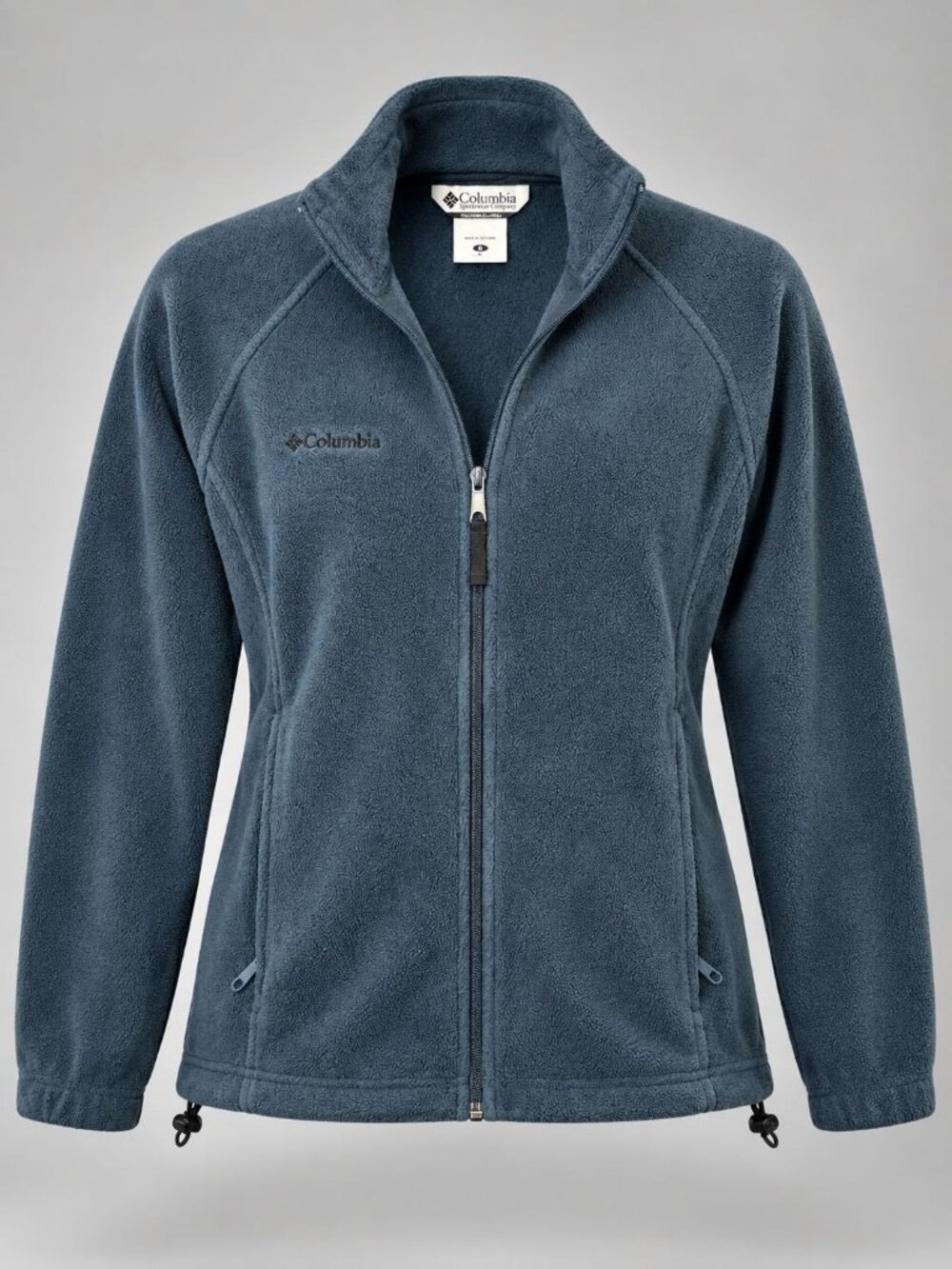 Columbia Womens Small Fleece Jacket Navy Blue Full-Zip Lightweight & Warm